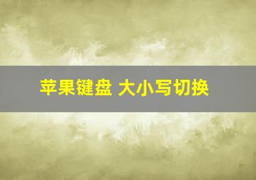 苹果键盘 大小写切换